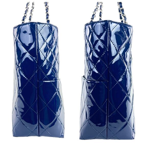 Chanel CC Matelasse Patent Leather Tote Bag - Picture 4 of 9